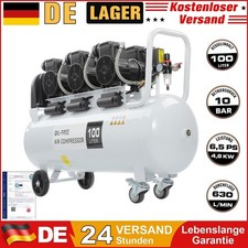 100L 230V Flüsterkompressor Kompressor Luftkompressor Silent Druckluftkompressor