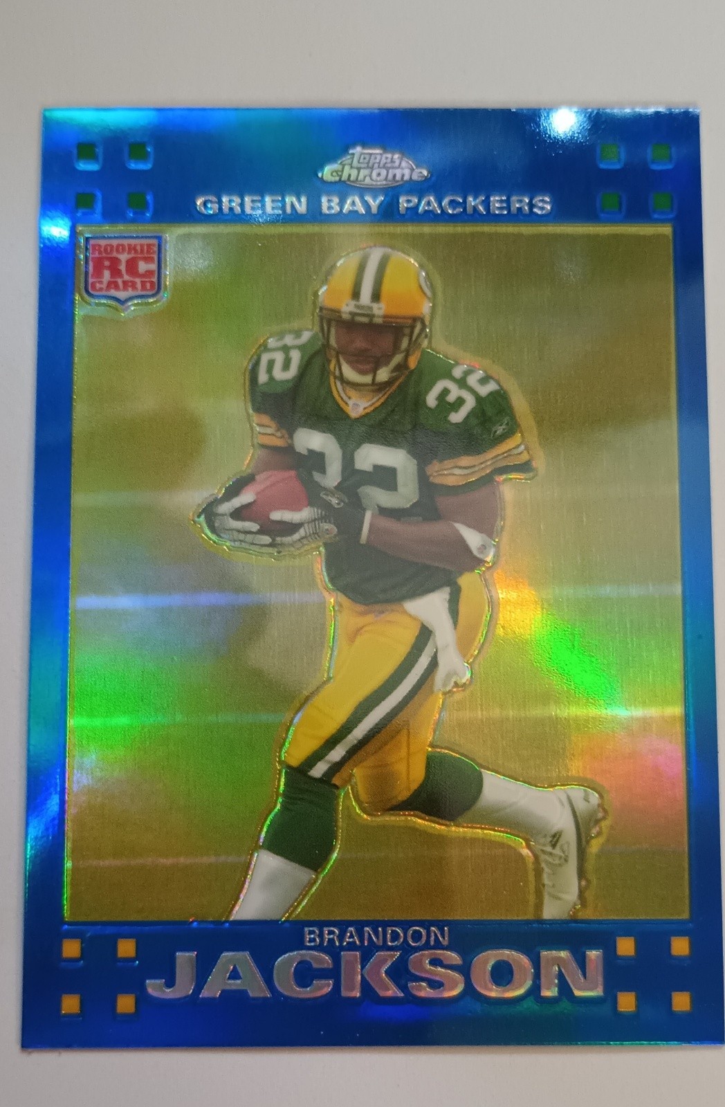 2007 Topps Chrome -Brandon Jackson #TC183 Blue Refractor (RC) Green Bay Packers 