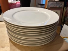 Vtg Ikea Dinner Plates 365+ Susan Pryke White 10.5" Lot Set of 10 Unused NICE!