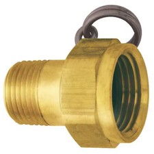 Sani-Lav N13 Non-Swivel Hose Adapter, Brass, 1-1/4 In.