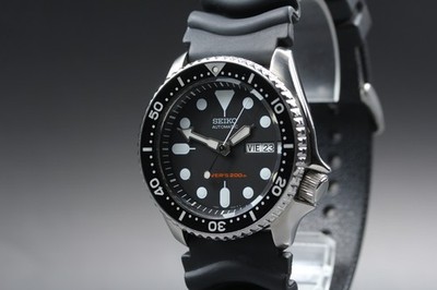 *Near MINT* SEIKO 7S26-0020 SKX007 Black Boy Divers 200m AT Men's Watch JAPAN