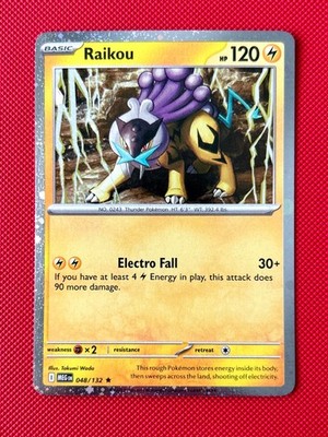 Raikou 048/132 Mega Evolution Cosmos Holo Promo Pokemon Card Near Mint