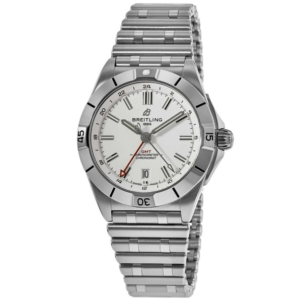 New Breitling Chronomat Automatic GMT 40 White Dial Men's Watch A32398101A1A1