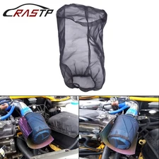 Black New Flow Cylindrical Inflow Air Filter Guard Dust Cover Cloth Long Style