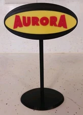 AURORA H.O. Slot Car Sign. 3d Printed Miniature Sign 6" Tall