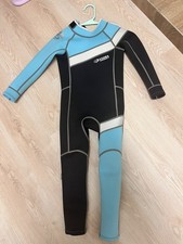 Scuba Donkey Wetsuit Kids Size 8 blue Full Body Neoprene Thermal Suit