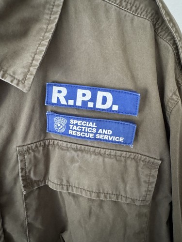 Seltene Musterbrand Resident Evil R.P.D. XXL Hemd Baumwolle Druckknopfleiste - Bild 3 von 4