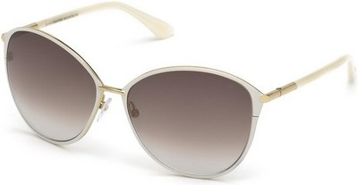 NEW Tom Ford FT 0320 Sunglasses 32F Shiny Ivory 100% AUTHENTIC
