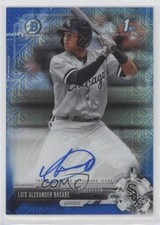 2017 Bowman Chrome Prospect Blue Mojo Refractor Luis Basabe Alexander Auto 0y9l