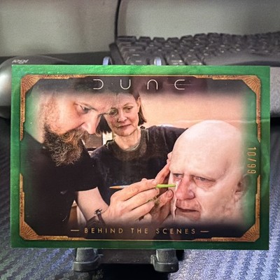 2024 Topps Chrome Dune Applying the Baron's Prosthetics Green /99 BTS-17