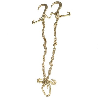Grade 70 5/16'' × 3' V-Chain Bridle Trailer Hitches With T- Hook & J-Hook