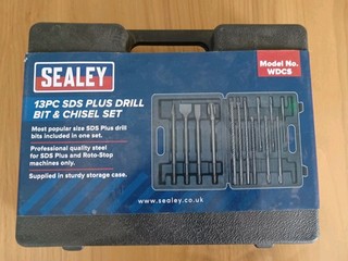 Sealey 13pc SDS Plus Drill Bit & Chisel Set