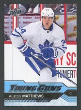 2016/17 Upper Deck Young Guns Auston Matthews Rookie #201