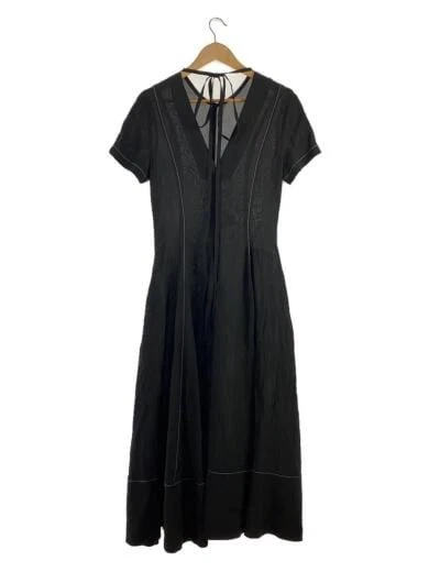 LOEWE Abito a maniche corte 38 Rayon BLK Colore tinta unita