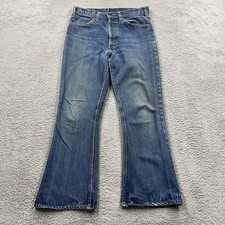 Vtg Levis 646 0217 Jeans Mens 32x29 Orange Tab Bell Bottoms Talon 42 Made in USA