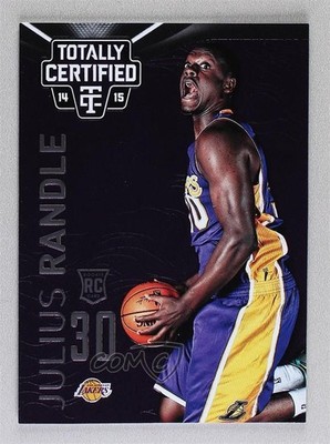 2014 Panini Totally Certified Platinum Purple 8/49 Julius Randle Rookie RC sg2