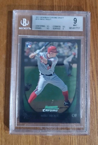2011 Bowman Chrm Draft #101  Mike Trout  ( RC )   ANGELS All Star/ MVP