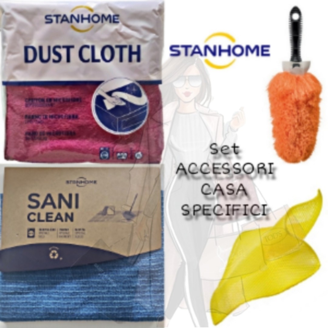 Sistema Professionale Stanhome: Mop, Panni e Igienizzante Superfici