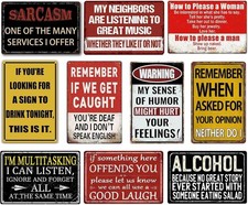 Funny Bar Signs for Home Wall Art - Man Cave Decor Garage 03bar