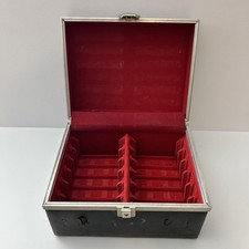 Vintage 1970s 8 Track Tape Case Holds 12 Tapes Brown Service Mfg. Co. Velvet