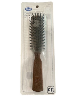 Vintage 2008 Goody Hairbrush Wood Tone Nylon Bristles 04391 New