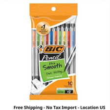 BIC Xtra-Smooth Mechanical Pencils with Erasers, Medium Point 0.7Mm , 10-Count