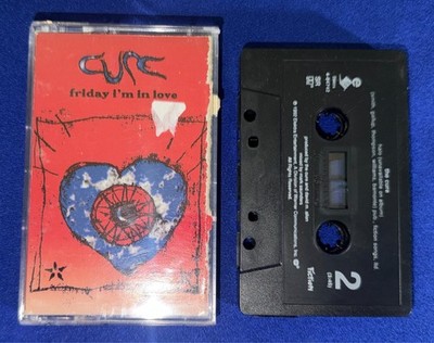 vintage The Cure Friday I'm In Love/Halo CASSETTE TAPE TESTED Single Sleeve Torn