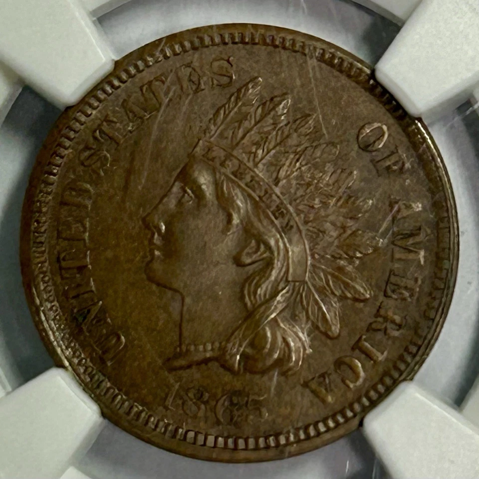 1865 1C Indian Cent (NGC MS62BN) FC13945WA - Image 3 of 4