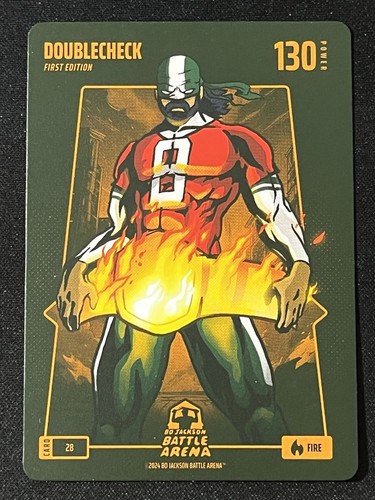2024 Bo Jackson Battle Arena Aaron Rodgers DoubleCheck First Edition Fire #28