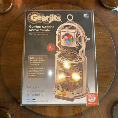 Gearjits: Gumball Machine Marble Coaster   Wooden 3D Building Puzzle