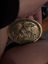 NRA Whittington Center Belt Buckle Chief Scout. Justin  s New In Box