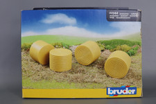 BRUDER 4 round hay bales unwrapped for CLAAS Rollant 250..