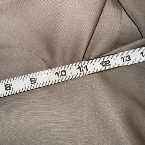 ZANELLA Alter Wool Gab Pleated Cuffed Dress Pants Tan 36x32 - Picture 3 of 9