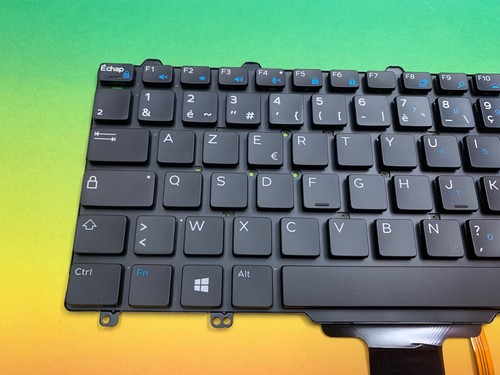 Keyboard FR Dell Latitude 12 5000 E5250 E7250 E7270 French 0H708X 0P0T93 Backlit - Picture 2 of 5