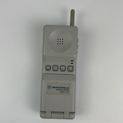 Motorola America Ser Model 2125 Personal Communicator Cell Phone Gray Untested