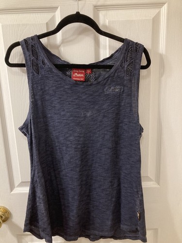 Indian Motorcycle Womens Navy Sleeveless top size L
