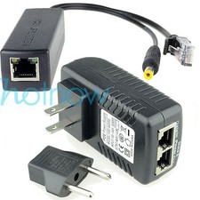 Power Over Ethernet Kit PoE 48V Injector 12V Active Splitter for IP camera AP