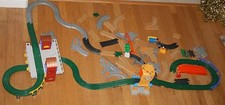 Huge Lot Fisher Price GeoTrax Train Tracks Accessories 63 pc Train Station Toy