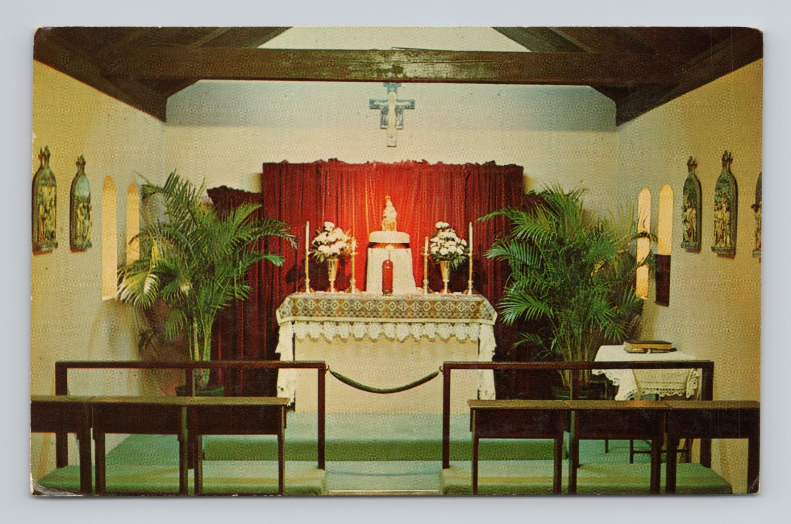 Postcard 1968 St Augustine Florida Chapel Shrine Of Our lady Of La Leche