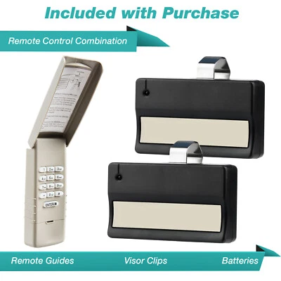 ECS For Liftmaster Sears Garage Door Keypad 740CB 66LM Opener + 2 Visor Remote 81LM