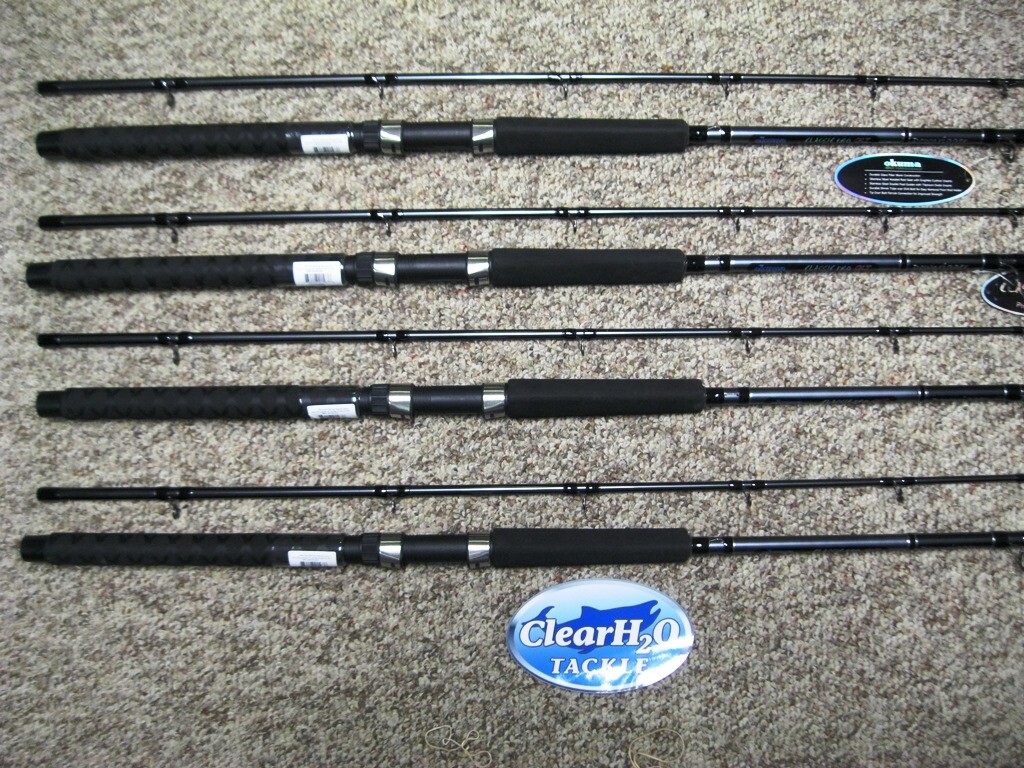 4PK OKUMA CLASSIC PRO GLT 8'6 MEDIUM 2PC DOWNRIGGER TROLLING ROD CP-DR-862M
