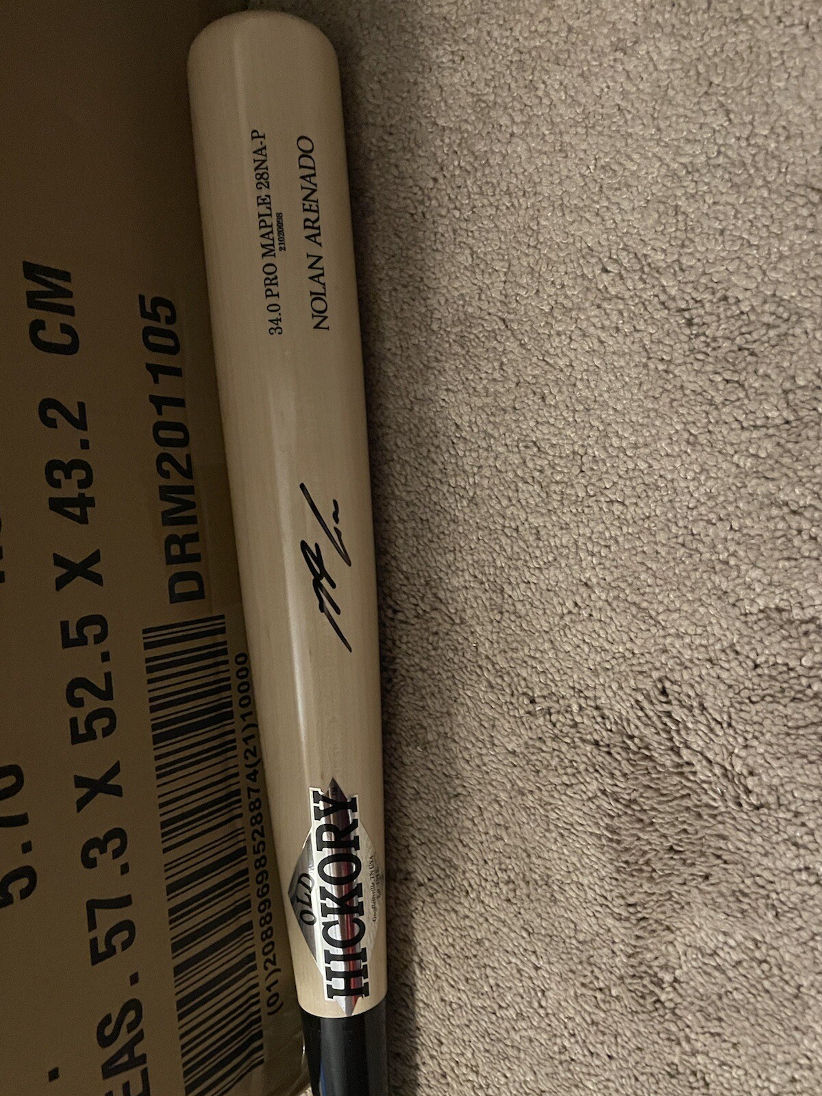 Nolan Arenado Autographed Signed St. Louis Cardinals 2021 Cardinals Game Model Bat SOLD OUT Fanatics & MLB COA 