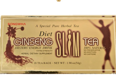 Best DIET Tea GINSENG SLIM That Work Fast Weight Loss 100% Natural 1 Box  18 pc