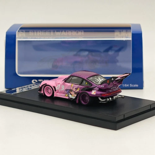 SW 1:64 Dragon Ball RWB 993 911 Racing Sport Modell Diecast Metall Auto pink - Bild 7 von 7