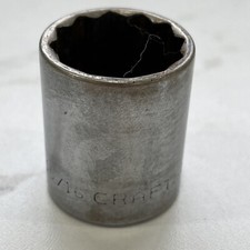 Craftsman SHORT SOCKET, 1/2 Drive 12 Point 15/16" =V= Series Made in USA