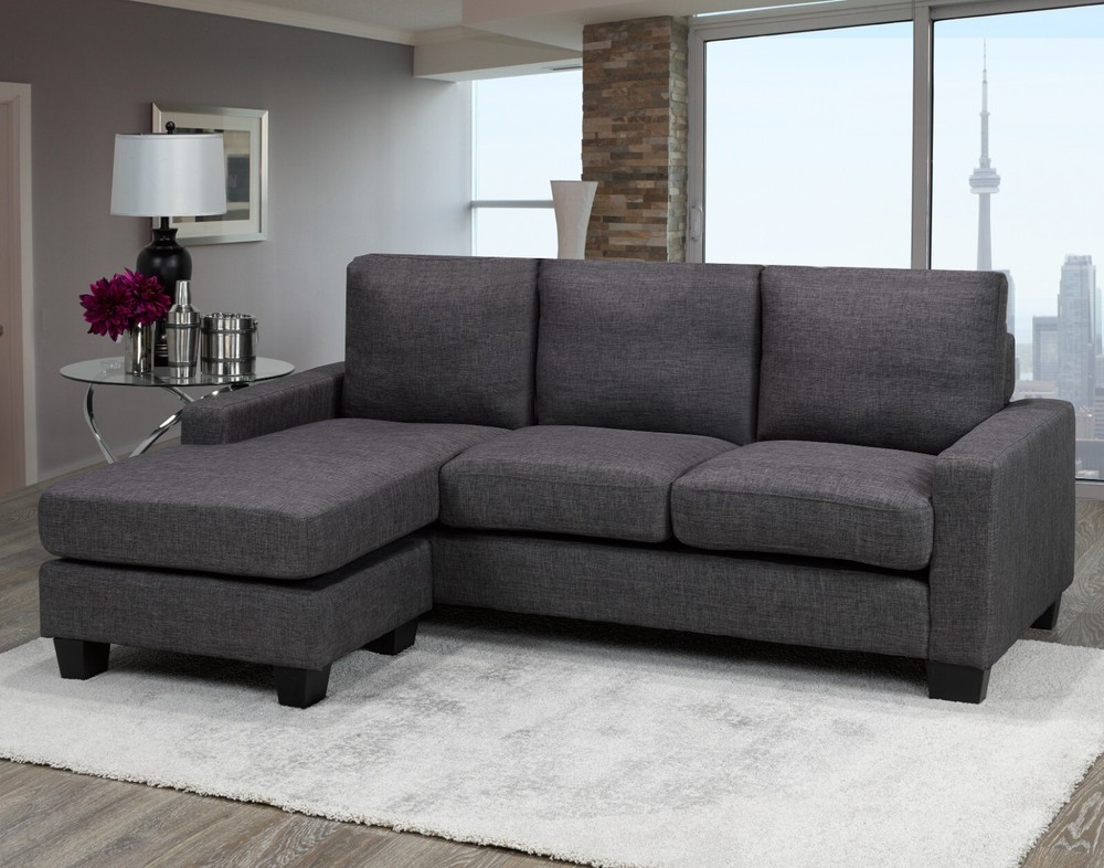 Anderson Modular RHF LHF Reversible Sectional Sofa  
