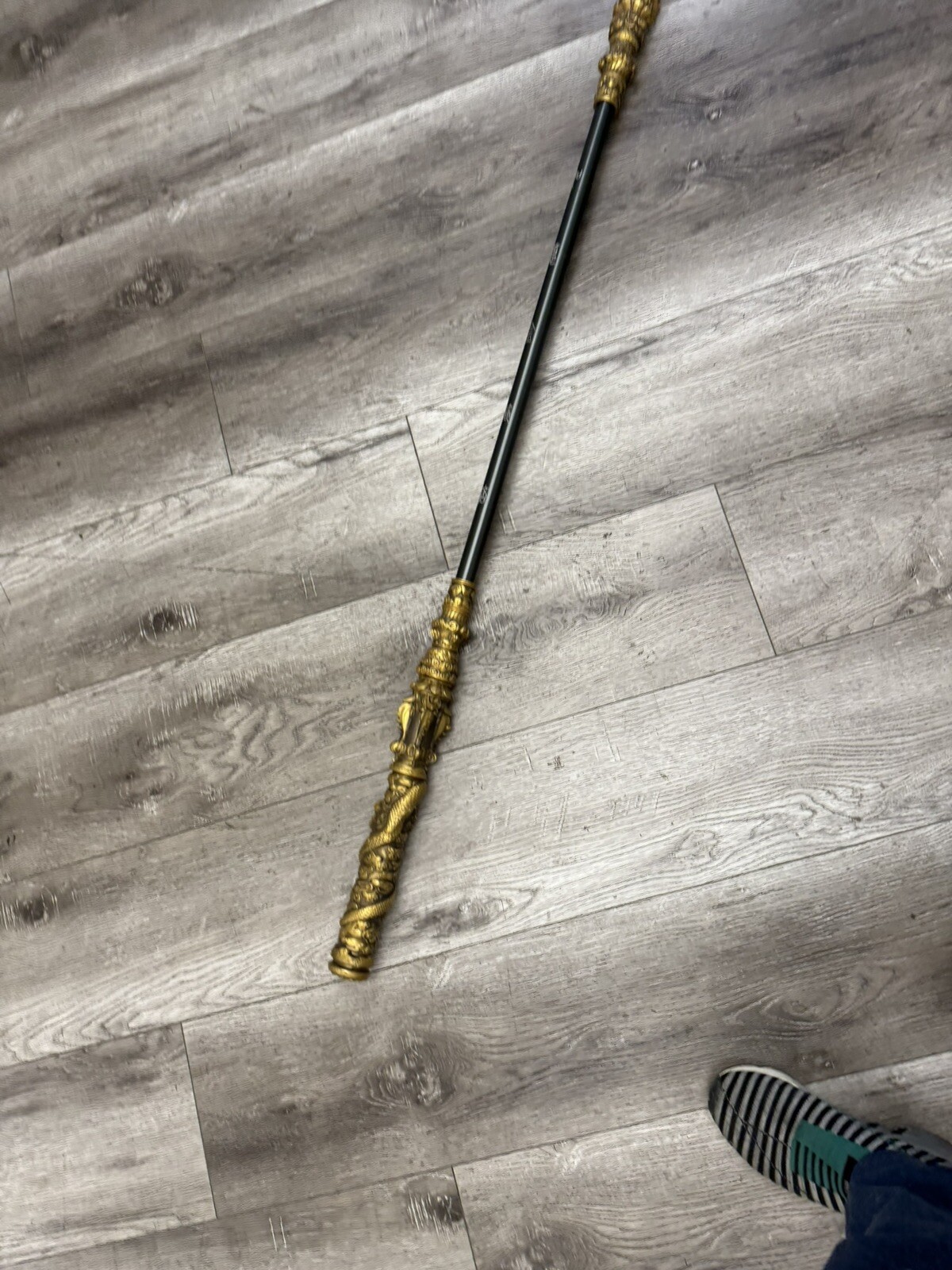 Monkey King Staff 53” Kungfu Gold Metal  Wushu Sticks 1:1