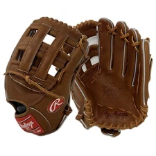 Rawlings Heart of the Hide Golden Brown 12.75 H Web Outfield Baseball Glove RHT