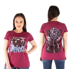 Image of Slipknot Ladies T-Shirt: Goat Logo Demon (Back Print) (Large)