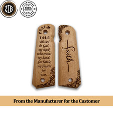 ZIB GRIPS Colt 1911 Grips Full Size 1911 Government/Commander PSALM 144-1 No2